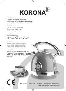 Bedienungsanleitung Korona 20667 Wasserkocher
