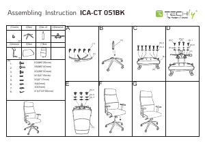 Handleiding Techly ICA-CT 051BK Bureaustoel