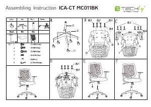 Handleiding Techly ICA-CT MC011BK Bureaustoel
