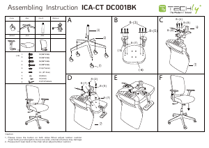 Handleiding Techly ICA-CT DC001BK Bureaustoel