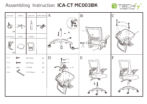 Handleiding Techly ICA-CT MC003BK Bureaustoel