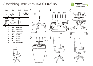 Handleiding Techly ICA-CT 073BK Bureaustoel