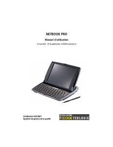 Mode d’emploi Psion Netbook Pro Ordinateur portable