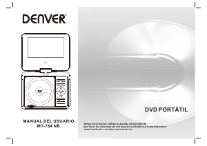 Manual de uso Denver MT-784NB Reproductor DVD