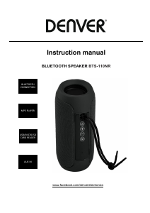 Käyttöohje Denver BTS-110NR Kaiutin