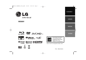 Bruksanvisning LG BD350V Blu-ray spelare
