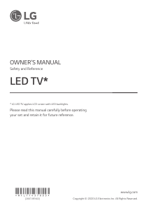 Handleiding LG 75UN70706LD LED televisie