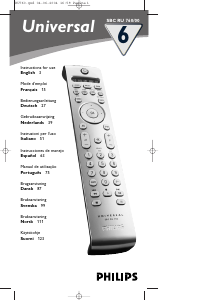 Manuale Philips SBC RU 760 Telecomando
