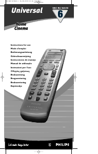 Manual de uso Philips SBC RU 865 Control remoto