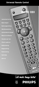 Manuale Philips SBC RU 880 Telecomando