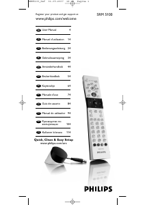 Bedienungsanleitung Philips SRM5100 Fernbedienung