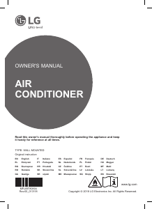 Manual LG PC09SQ Air Conditioner