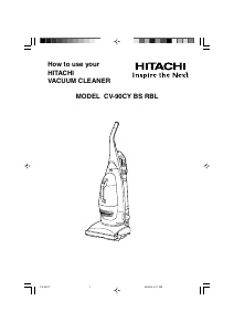 Manual Hitachi CV-90CY BS RBL Vacuum Cleaner