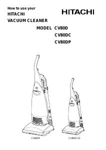 Manual Hitachi CV80D Vacuum Cleaner