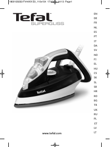 Návod Tefal FV4486G1 Supergliss Žehlička