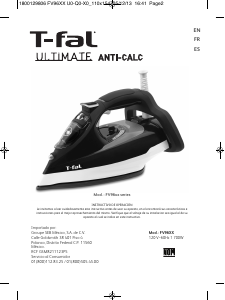 Manual de uso Tefal FV9640X0 Ultimate Anti-Calc Plancha