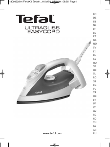 Manual de uso Tefal FV4250G0 Ultraglide Easycord Plancha