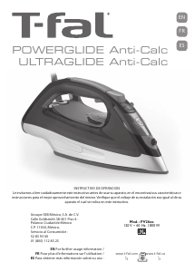 Handleiding Tefal FV2641X0 Powerglide Ultraglide Anti-Calc Strijkijzer