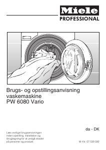 Brugsanvisning Miele PW 6080 Vario Vaskemaskine