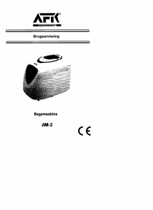 Brugsanvisning AFK BM-2 Bagemaskine