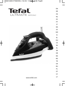 Manual de uso Tefal FV9620E0 Ultimate Anti-Calc Plancha