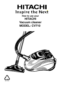 Manual Hitachi CV710 Vacuum Cleaner