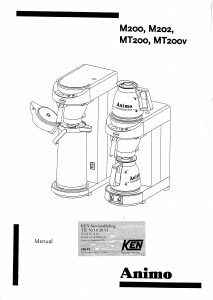 Brugsanvisning Animo M202 Kaffemaskine