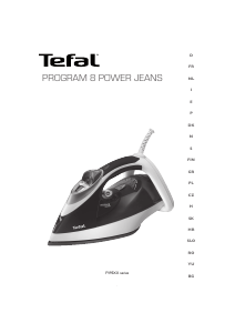 Manual Tefal FV9350S0 Program 8 Power Jeans Ferro