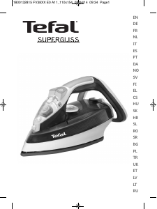 Návod Tefal FV3825E0 Supergliss Žehlička