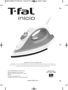 Priručnik Tefal FV1220X0 Inicio Glačalo