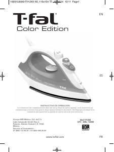 Návod Tefal FV1242X0 Color Edition Žehlička