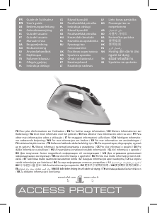 Manuale Tefal FV1611CH Access Protect Ferro da stiro