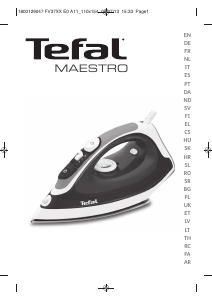 Manual de uso Tefal FV3160D0 Maestro Plancha