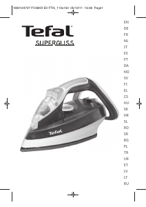 Mode d’emploi Tefal FV3831E6 Supergliss Fer à repasser