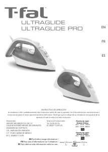 사용 설명서 테팔 FV4016Q0 Ultraglide Pro 다리미