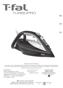 Brugsanvisning Tefal FV5616Q0 Turbopro Strygejern