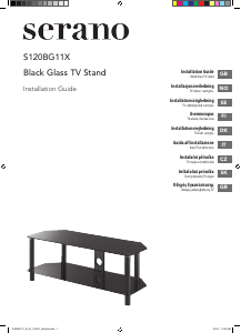 Käyttöohje Serano S120BG11X Tv-taso