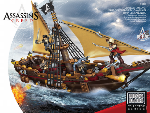 Manual Mega Bloks set 94308 Assassins Creed Gunboat takeover