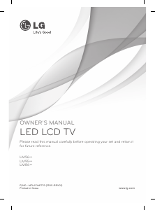 Bruksanvisning LG 55LM960W LED-TV