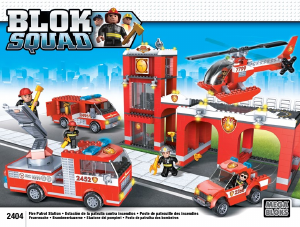 Manuale Mega Bloks set 2404 Blok Squad Stazione dei pompieri