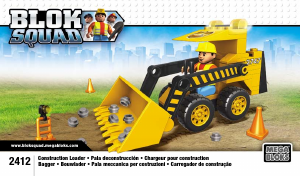 Handleiding Mega Bloks set 2412 Blok Squad Bulldozer