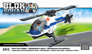 Manual Mega Bloks set 2413 Blok Squad Police force chopper