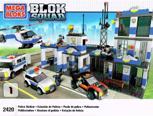 Manual Mega Bloks set 2420 Blok Squad Police station