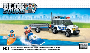 Manual Mega Bloks set 2421 Blok Squad Beach patrol