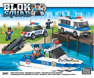 Bruksanvisning Mega Bloks set 2441 Blok Squad Polisjakt