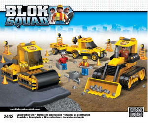 Handleiding Mega Bloks set 2442 Blok Squad Bouwplaats