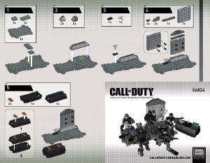Manual Mega Bloks set 6824 Call of Duty Seal team