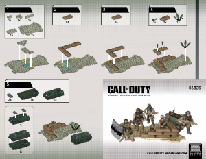 Manuale Mega Bloks set 6825 Call of Duty Truppe del deserto
