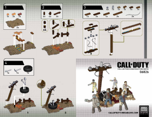 Bedienungsanleitung Mega Bloks set 6826 Call of Duty Zombiehorde