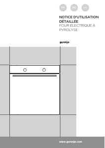 Mode d’emploi Gorenje BPS747A32XG Four